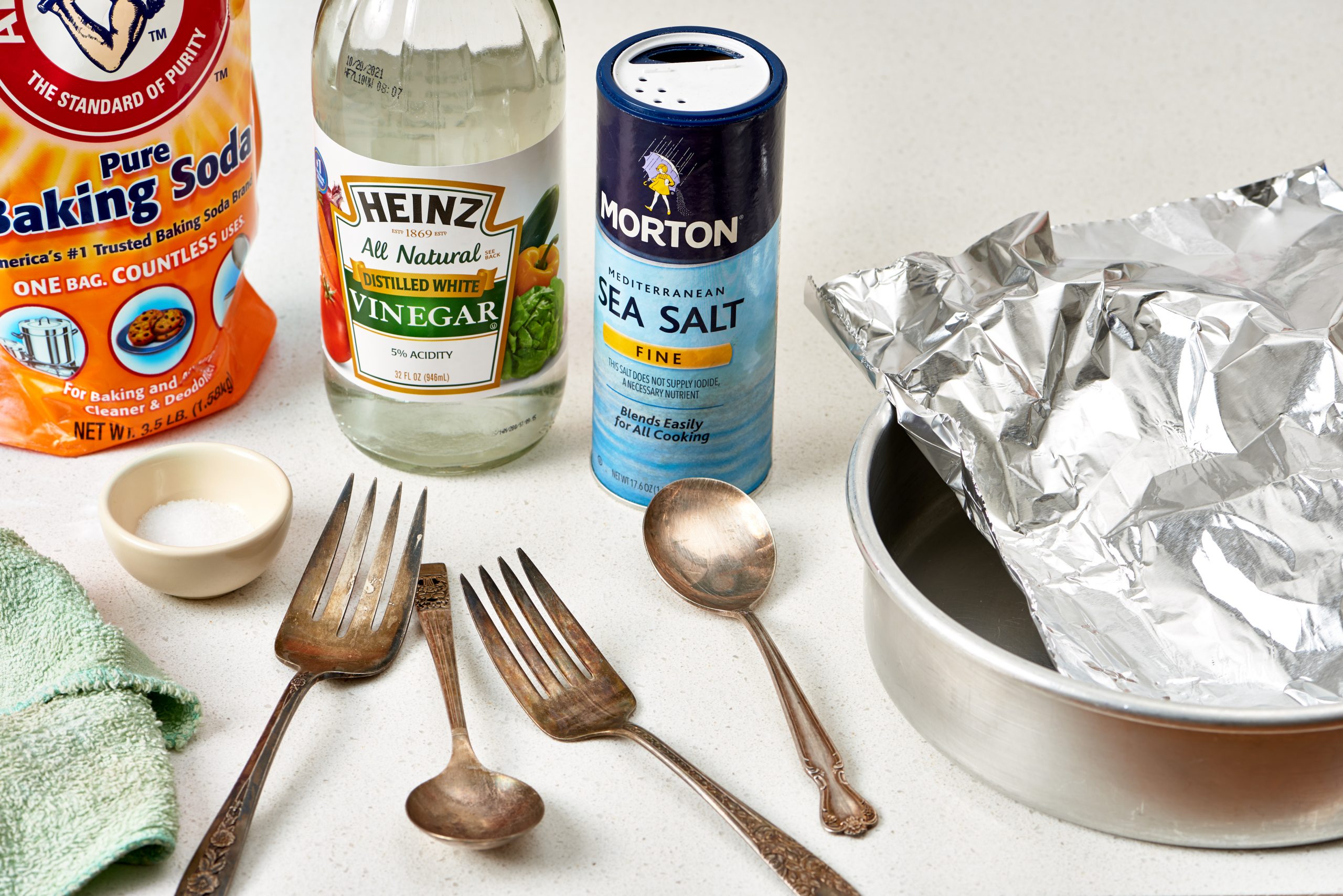 how to polish silver with household items
