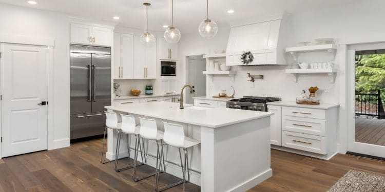 elegant kitchen, furnished and staged
