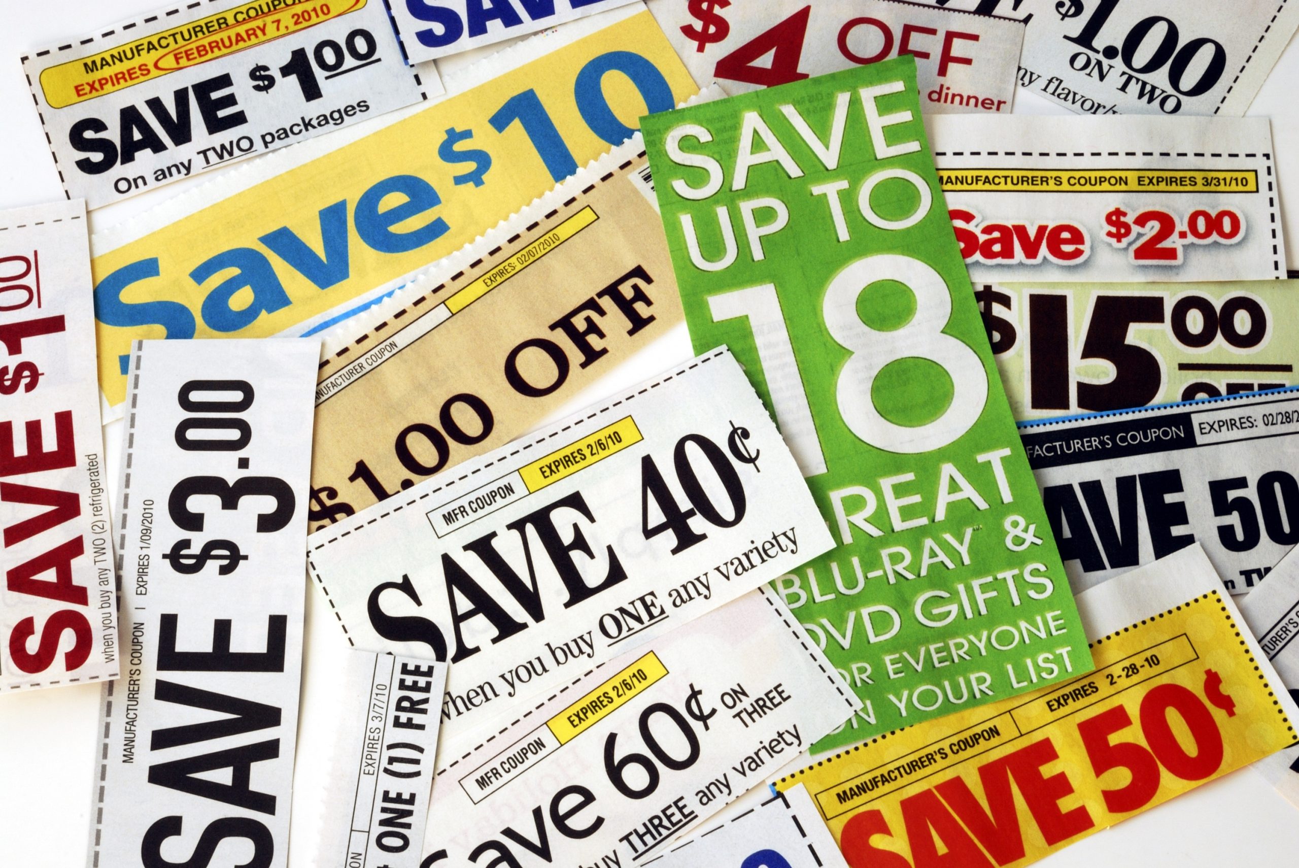 Sample Organized Coupons