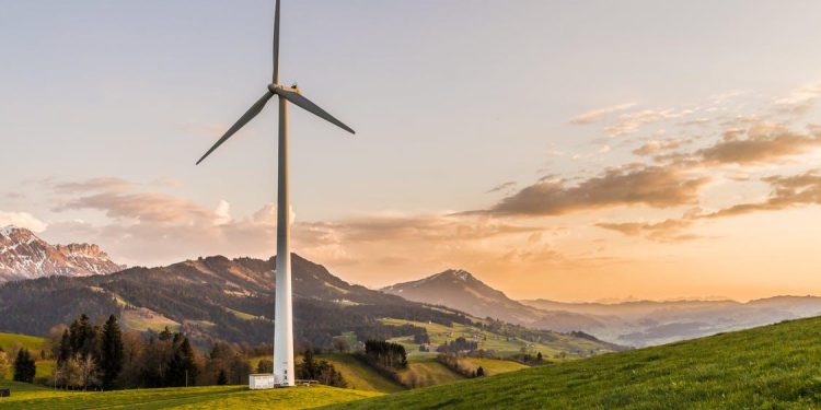 Free White Windmill Stock Photo
