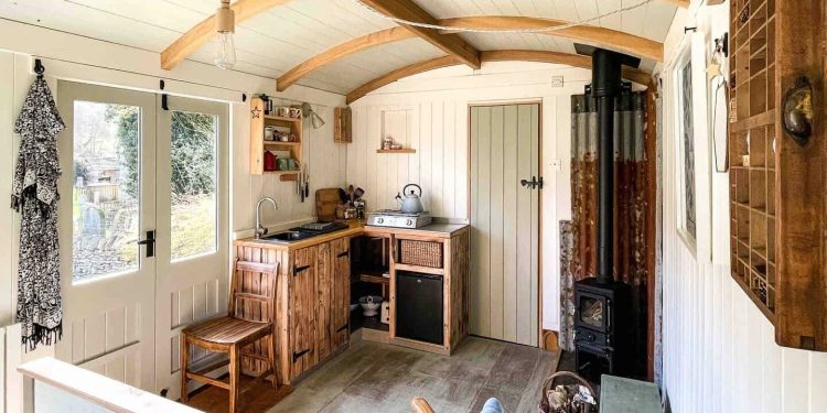 Cozy Retreats Redefined: Interior Design Hacks for Shepherd's Huts with a Small Wood-Burning Stove